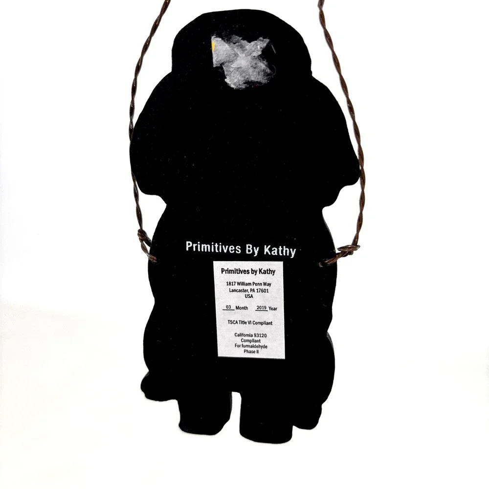 Primitives by Kathy Dog Magnet and Ornament‎ White Poodle